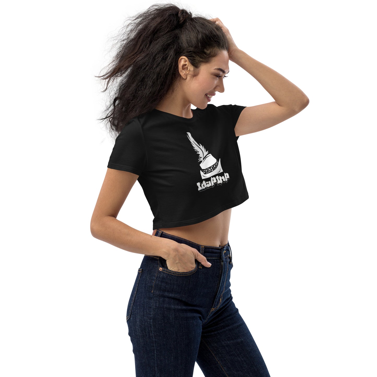 IdaPimp Women’s Organic Crop Top - Black