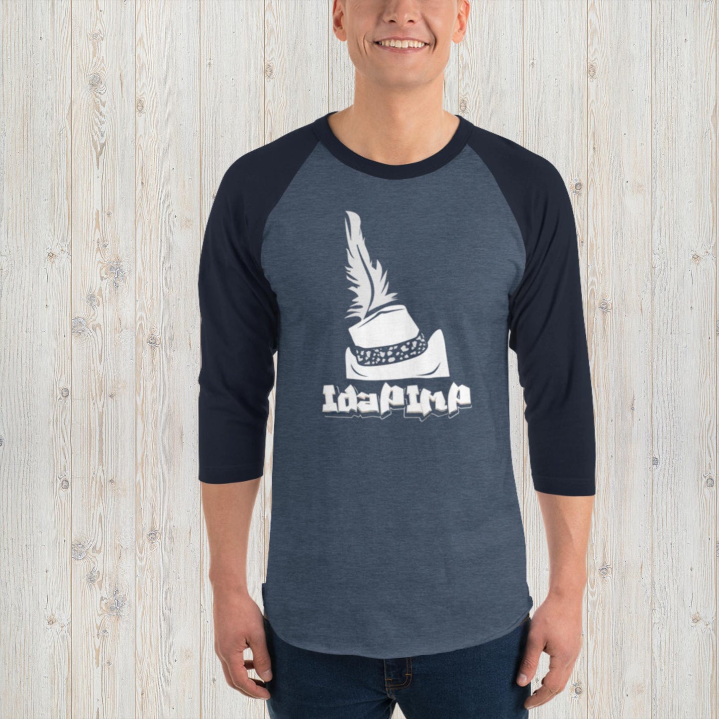 IdaPimp 3/4 sleeve raglan shirt