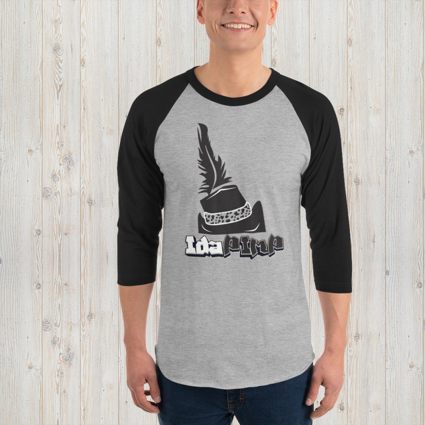 IdaPimp 3/4 sleeve raglan shirt