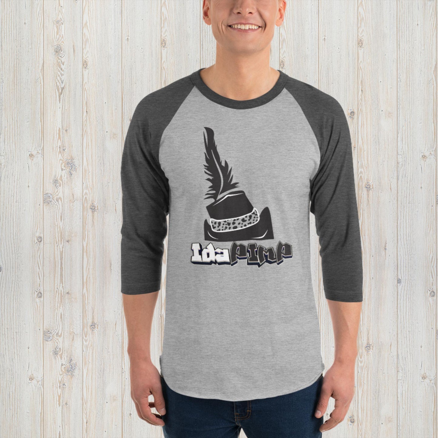 IdaPimp 3/4 sleeve raglan shirt