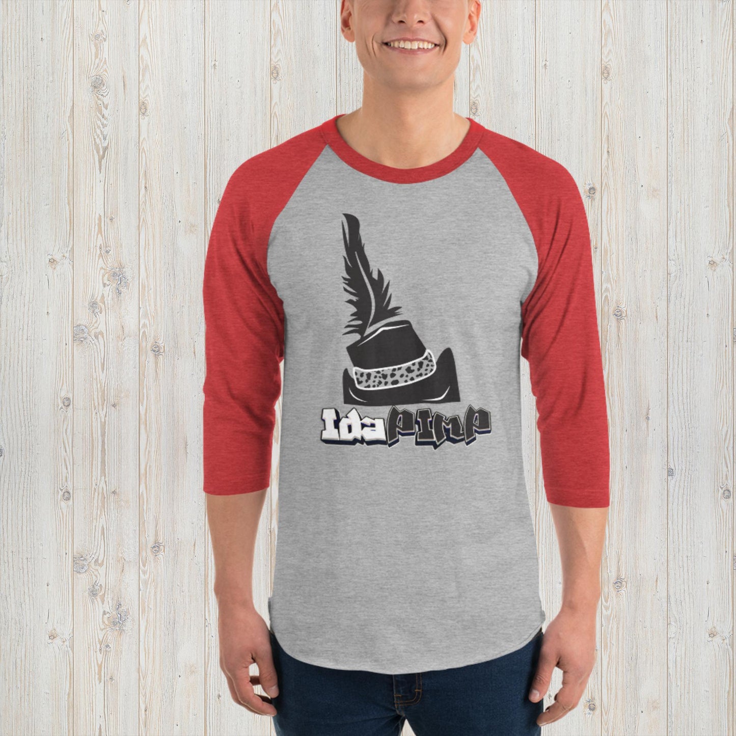 IdaPimp 3/4 sleeve raglan shirt