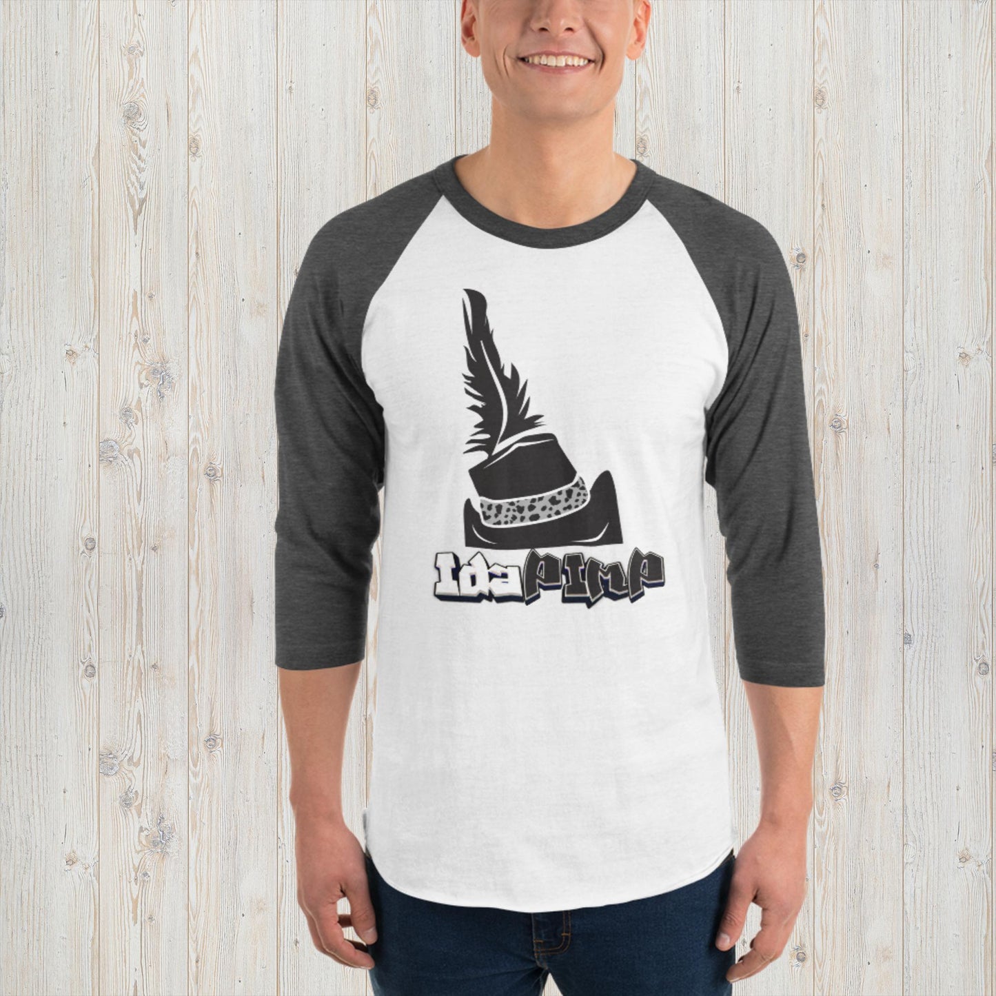 IdaPimp 3/4 sleeve raglan shirt