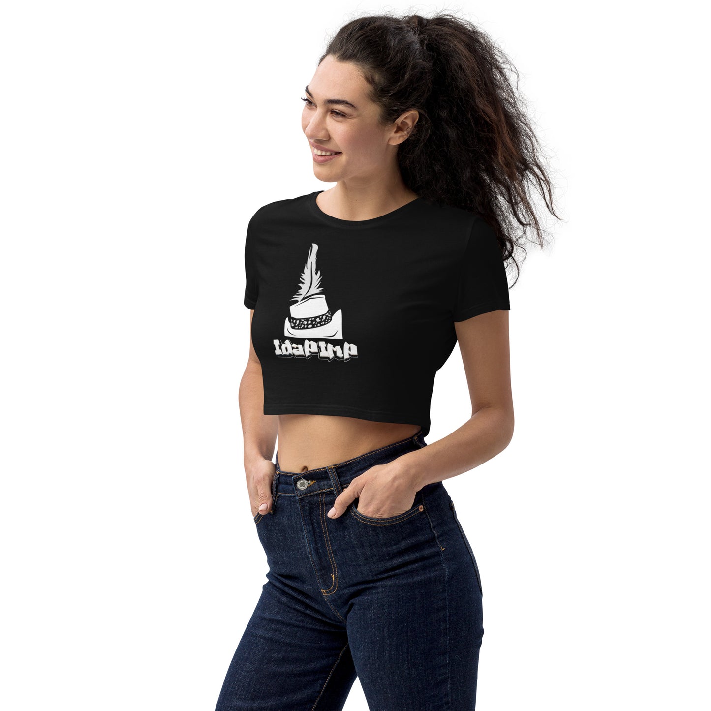 IdaPimp Women’s Organic Crop Top - Black