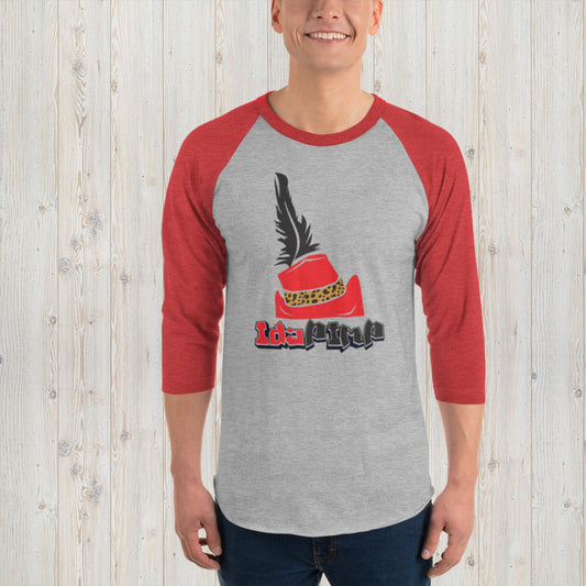 IdaPimp 3/4 sleeve raglan shirt - Red