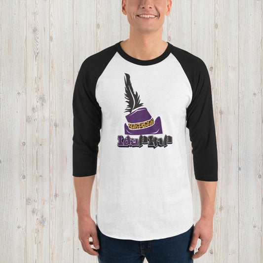 IdaPimp 3/4 sleeve raglan shirt - Purple