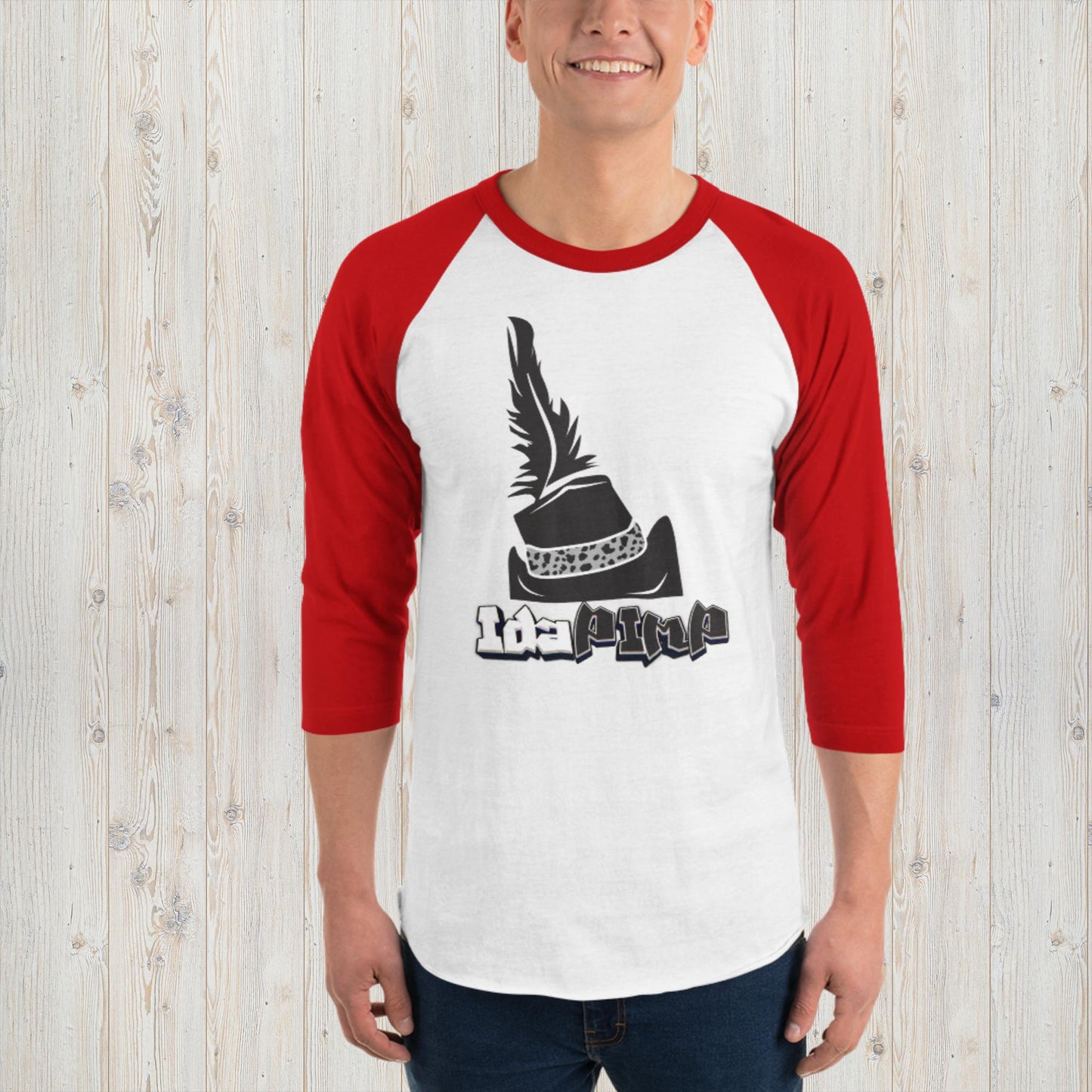 IdaPimp 3/4 sleeve raglan shirt